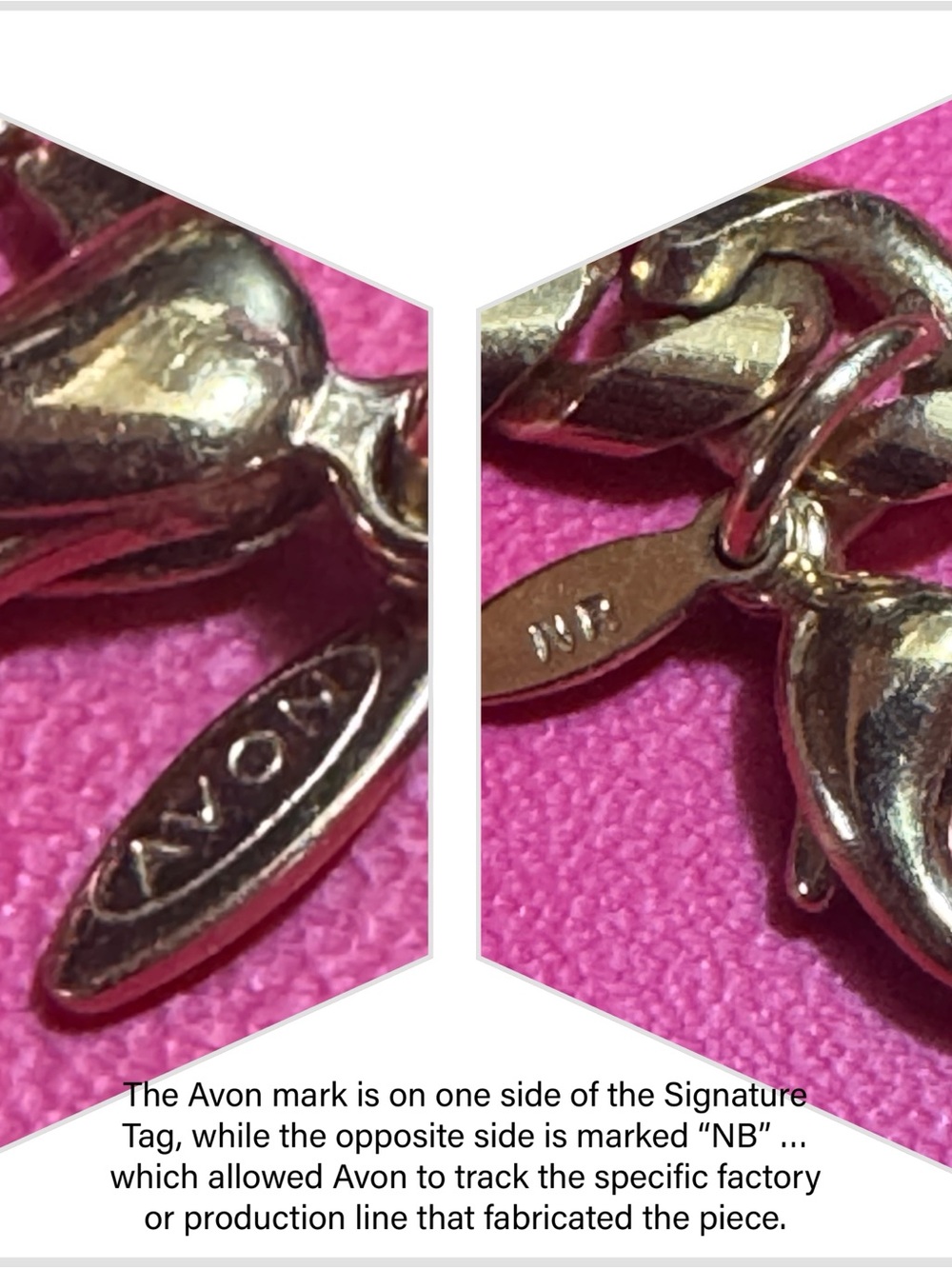 Avon Gold-tone Anklet Featuring Rhinestone Bar With Heart Charm 
Vintage - Picture 4 of 9